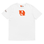 NO WEAPON FORMED DRIPPING ORANGE LOGO - Unisex organic cotton t-shirt