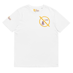 NO WEAPON FORMED 'ROBBER/OPPS' BURGUNDAY/GOLD - Unisex organic cotton t-shirt