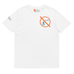 NO WEAPON FORMED 'OPPS/ROBBERS' ORANGE/AQUA GREEN - Unisex organic cotton t-shirt