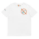 NO WEAPON FORMED 'OPPS/ROBBERS' ORANGE/AQUA GREEN - Unisex organic cotton t-shirt