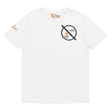 NO WEAPON FORMED 'ROBBER/OPPS' ORANGE/WHITE/BLACK - Unisex organic cotton t-shirt