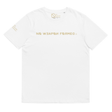 NO WEAPON FORMED FIGHTING ANGEL GOLD/BLACK - Unisex organic cotton t-shirt