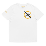 NO WEAPON FORMED 'SHOTGUN' BLACK/YELLOW/WHITE - Unisex organic cotton t-shirt