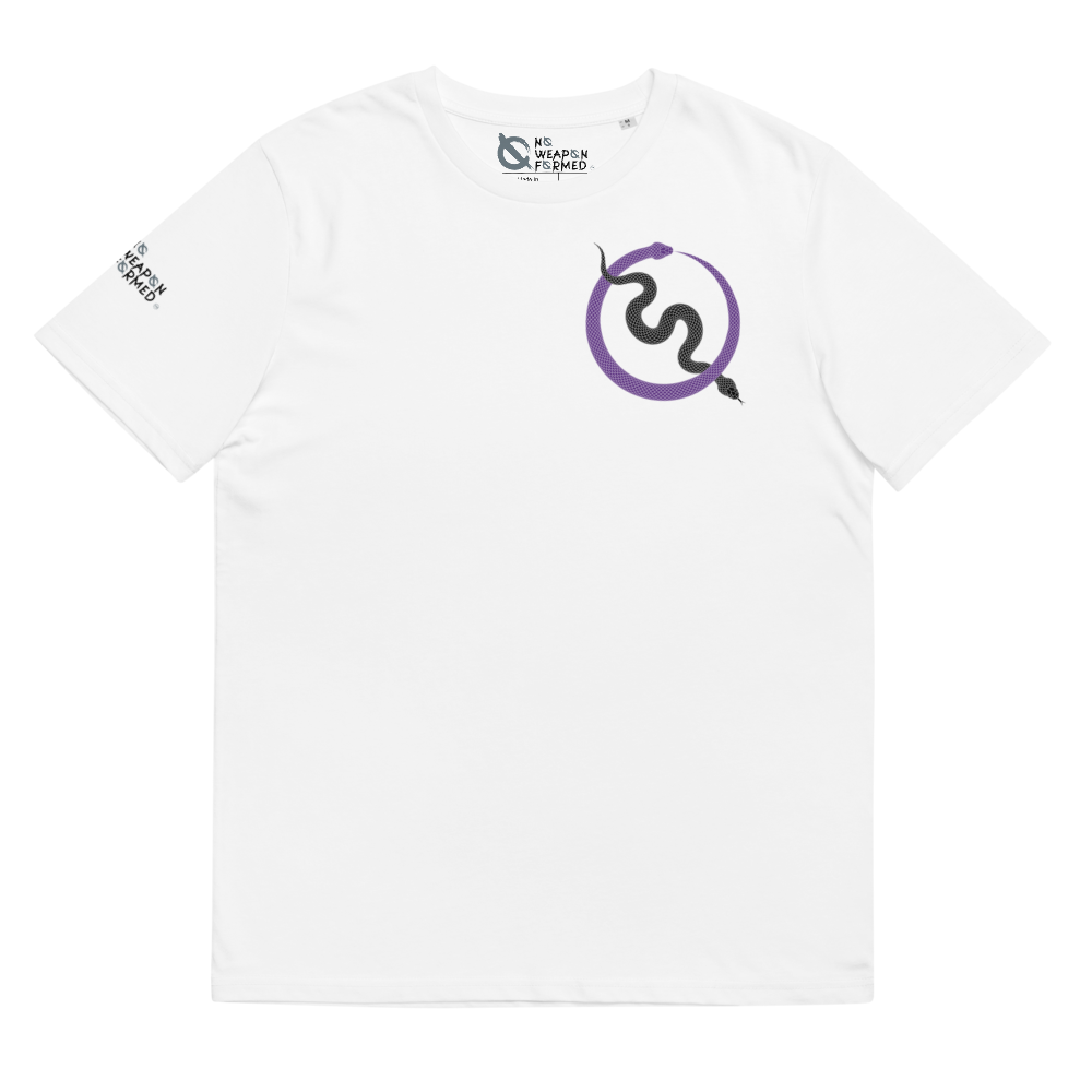 NO WEAPON FORMED 'SNAKES' PURPLE/BLACK/GRAY - Unisex organic cotton t-shirt