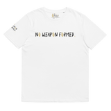 NO WEAPON FORMED "PRAYING ANGELS" GOLD/BLACK/WHITE - Unisex organic cotton t-shirt