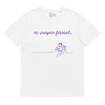 NO WEAPON FORMED "BOW & ARROW ANGELS" PURPLE - Unisex organic cotton t-shirt