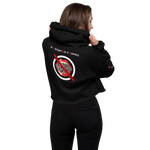 NO WEAPON FORMED 'GOSSIP/BLAH' - Women's Crop Hoodie