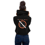 NO WEAPON FORMED 'DEVIL' WHITE/ORANGE -  Women's Crop Hoodie