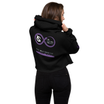 NO WEAPON FORMED 'SNAKES' PURPLE/GRAY - Women's Crop Hoodie