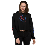 NO WEAPON FORMED 'SNAKES' BILLS BLUE/RED - Women's Crop Hoodie