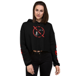 NO WEAPON FORMED 'ROBBER/OPPS' RED/WHITE - Women's Crop Hoodie