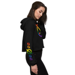 NO WEAPON FORMED LGBT+ HATE -  Women's Crop Hoodie