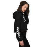 NO WEAPON FORMED HORUS EYE BLACK/WHITE -  Crop Hoodie