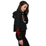 NO WEAPON FORMED 'SNAKES' RED/WHITE - Women's Crop Hoodie