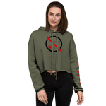 NO WEAPON FORMED 'GOSSIP/BLAH' - Women's Crop Hoodie