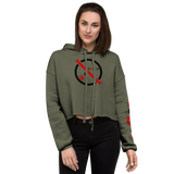 NO WEAPON FORMED 'GOSSIP/BLAH' - Women's Crop Hoodie