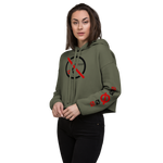 NO WEAPON FORMED 'GOSSIP/BLAH' - Women's Crop Hoodie