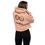 NO WEAPON FORMED 'SNAKES' RED/WHITE - Women's Crop Hoodie