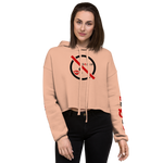 NO WEAPON FORMED 'GOSSIP/BLAH' - Women's Crop Hoodie