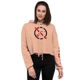 NO WEAPON FORMED 'GOSSIP/BLAH' - Women's Crop Hoodie