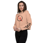 NO WEAPON FORMED 'SNAKES' RED/WHITE - Women's Crop Hoodie