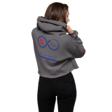 NO WEAPON FORMED 'SNAKES' BILLS BLUE/RED - Women's Crop Hoodie