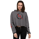 NO WEAPON FORMED 'SNAKES' RED/WHITE - Women's Crop Hoodie