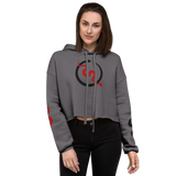 NO WEAPON FORMED 'SNAKES' RED/WHITE - Women's Crop Hoodie