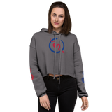 NO WEAPON FORMED 'SNAKES' BILLS BLUE/RED - Women's Crop Hoodie