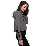 NO WEAPON FORMED HORUS EYE BLACK/WHITE -  Crop Hoodie