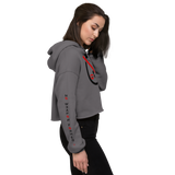 NO WEAPON FORMED 'GOSSIP/BLAH' - Women's Crop Hoodie