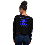 NO WEAPON FORMED 'ROBBER/OPPS' BLUE/WHITE - Women's Crop Sweatshirt