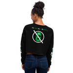 NO WEAPON FORMED 'ROBBER/OPPS' GREEN - Women's Crop Sweatshirt