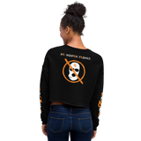 NO WEAPON FORMED 'ROBBER/OPPS' ORANGE - Women's Crop Sweatshirt