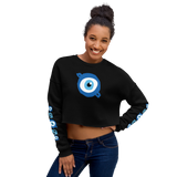 NO WEAPON FORMED PROTECTION MATIASMA EYE - Women's Crop Sweatshirt