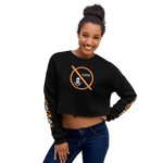 NO WEAPON FORMED 'ROBBER/OPPS' ORANGE - Women's Crop Sweatshirt