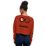 NO WEAPON FORMED 'SNAKES' RED/WHITE - Women's Crop Sweatshirt