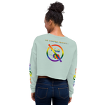 NO WEAPON FORMED LGBT+ HATE - Women's Crop Sweatshirt