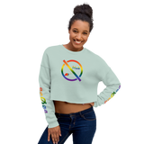 NO WEAPON FORMED LGBT+ HATE - Women's Crop Sweatshirt