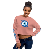 NO WEAPON FORMED PROTECTION MATIASMA EYE - Women's Crop Sweatshirt