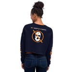 NO WEAPON FORMED 'ROBBER/OPPS' ORANGE - Women's Crop Sweatshirt