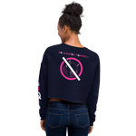 NO WEAPON FORMED 'DEVIL' WHITE/PINK -  Women's Crop Sweatshirt