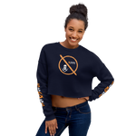 NO WEAPON FORMED 'ROBBER/OPPS' ORANGE - Women's Crop Sweatshirt